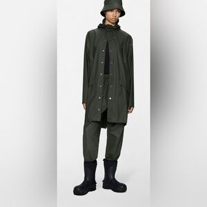 Rains Olive Green Outerwear size XS